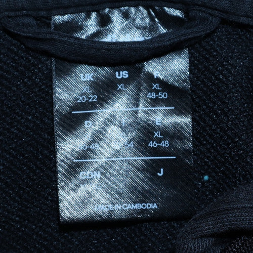 Adidas Womens Black XL Full Zip Hoodie with Stripes - Image 6