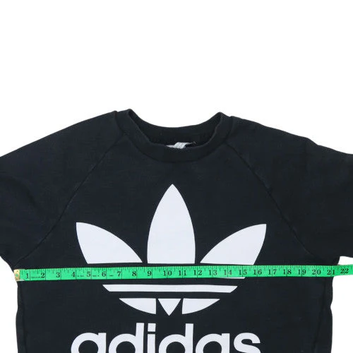 Adidas Womens Black XS Crew Neck Pullover Sweatshirt - Image 2