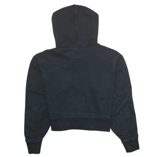 Adidas Women's Black XS Cropped Pullover Hoodie with Stripes - Image 4