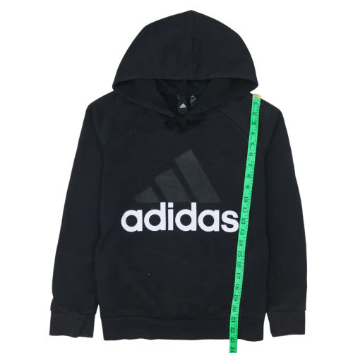 Adidas Women's Black XS Pullover Hoodie with Logo Print - Image 2