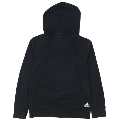 Adidas Women's Black XS Pullover Hoodie with Logo Print - Image 4