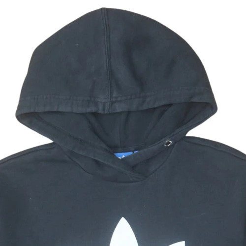 Adidas Womens Black XS Pullover Hoodie with Logo Print - Image 8