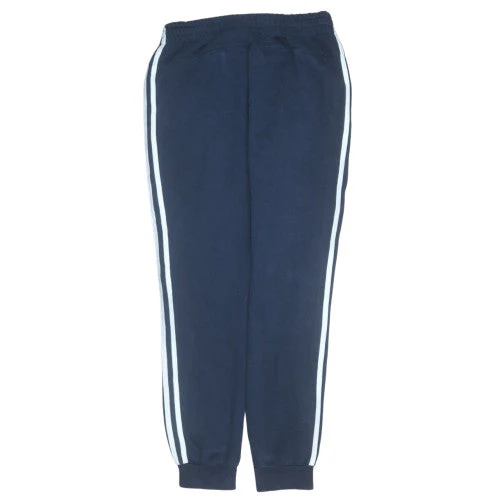 adidas Womens Blue 12-14 Track Pants Joggers Elastic Waist Activewear - Image 4
