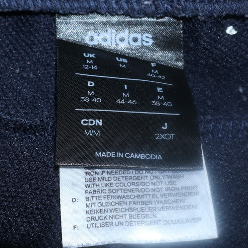 adidas Womens Blue 12-14 Track Pants Joggers Elastic Waist Activewear - Image 5