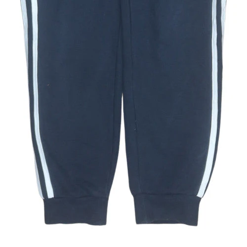 adidas Womens Blue 12-14 Track Pants Joggers Elastic Waist Activewear - Image 7