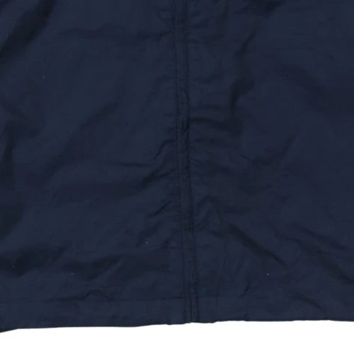Adidas Womens Blue Hooded Windbreaker Jacket Size 14 - Image 7