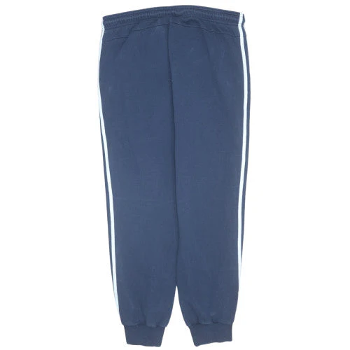 Adidas Women's Blue Jogger Sweatpants L Elastic Waist Fleece - Image 4