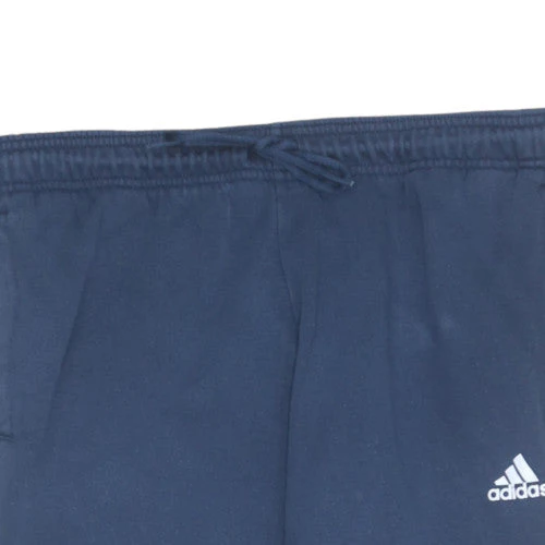 Adidas Women's Blue Jogger Sweatpants L Elastic Waist Fleece - Image 7