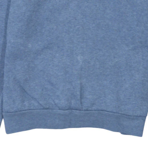 Adidas Womens Blue Pullover Hoodie Small Hooded Logo Sweatshirt - Image 8