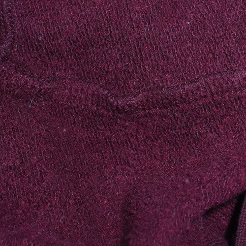 Adidas Womens Burgundy Full Zip Hoodie Size XL Cotton Blend - Image 6