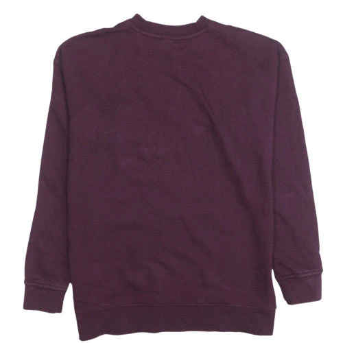 Adidas Womens Burgundy Sweatshirt UK 12 Crew Neck Long Sleeve - Image 4