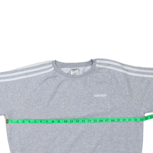 Adidas Womens Grey Crew Neck Sweatshirt Size 8-10 Cotton Blend - Image 3