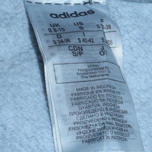 Adidas Womens Grey Crew Neck Sweatshirt Size 8-10 Cotton Blend - Image 5