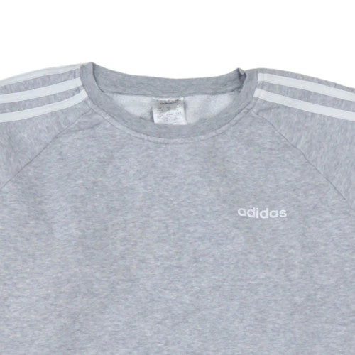 Adidas Womens Grey Crew Neck Sweatshirt Size 8-10 Cotton Blend - Image 7