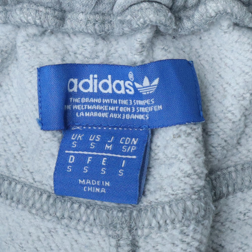 Adidas Women's Grey Jogger Sweatpants Small Elastic Waist - Image 6