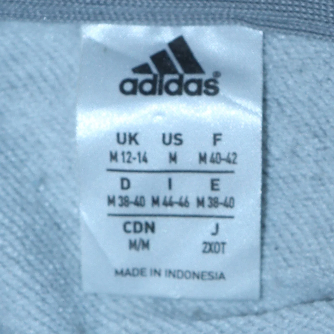 Adidas Womens Grey & Navy Full Zip Hoodie Size 12-14 M - Image 5
