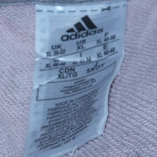 Adidas Womens Grey XL Pullover Hoodie Sweatshirt Casual Cotton Blend - Image 6
