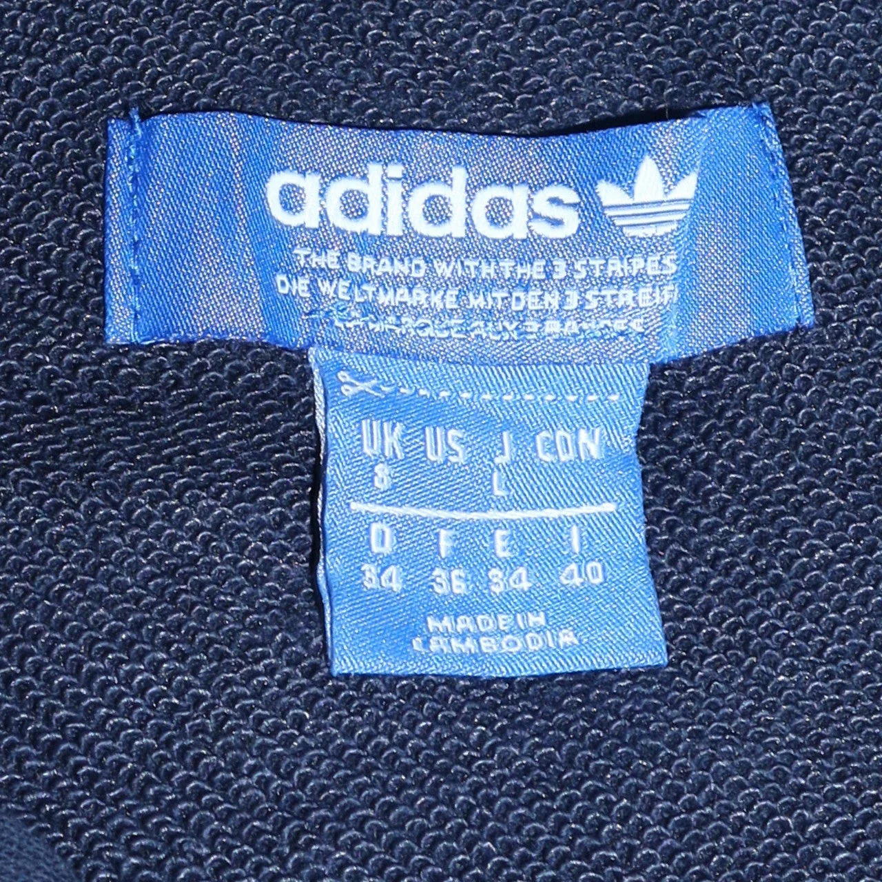 Adidas Womens Navy Blue 1/2 Zip Hooded Sweatshirt Size L - Image 6