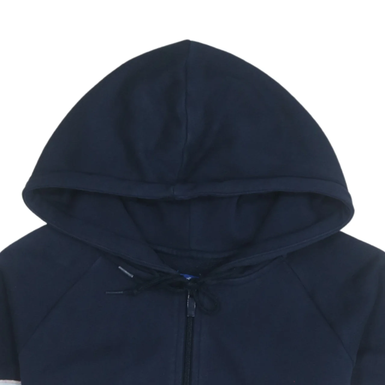 Adidas Womens Navy Blue 1/4 Zip Hoodie Size 10 Cotton Blend Casual - Image 8