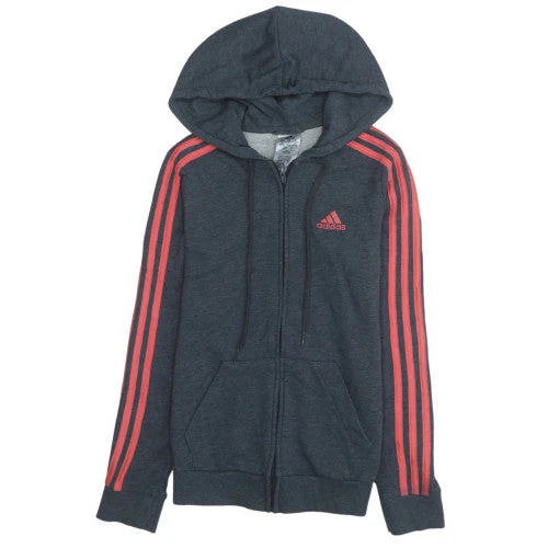 Adidas Womens Navy Full Zip Hoodie XS Hooded Sweatshirt Casual