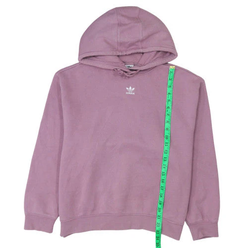 Adidas Womens Pink Hooded Pullover Sweatshirt Size S Cotton Blend - Image 3