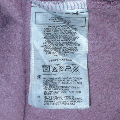 Adidas Womens Pink Hooded Pullover Sweatshirt Size S Cotton Blend - Image 6