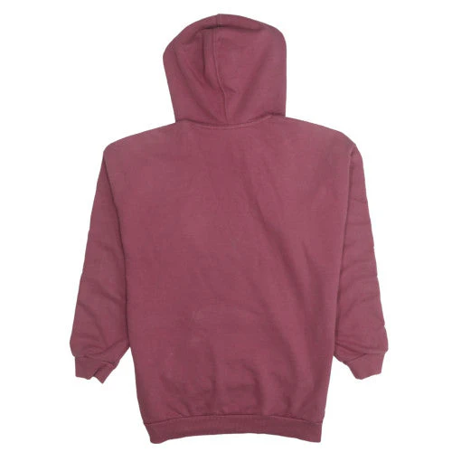 Adidas Womens Pink Hooded Pullover Sweatshirt UK 10 Logo Design - Image 4