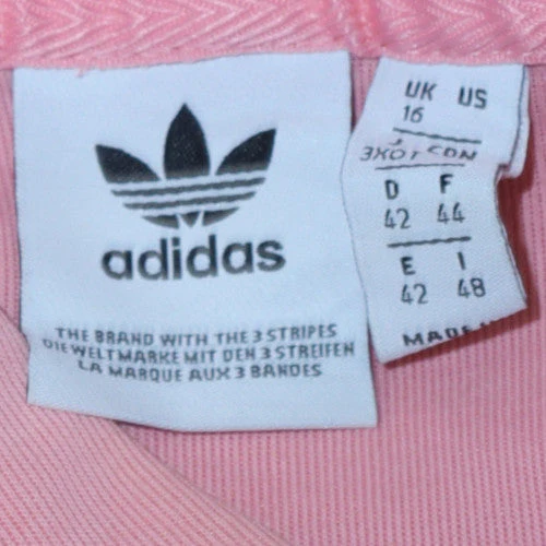 Adidas Womens Pink Hoodie Size 16 Pullover Hooded Sweatshirt - Image 5