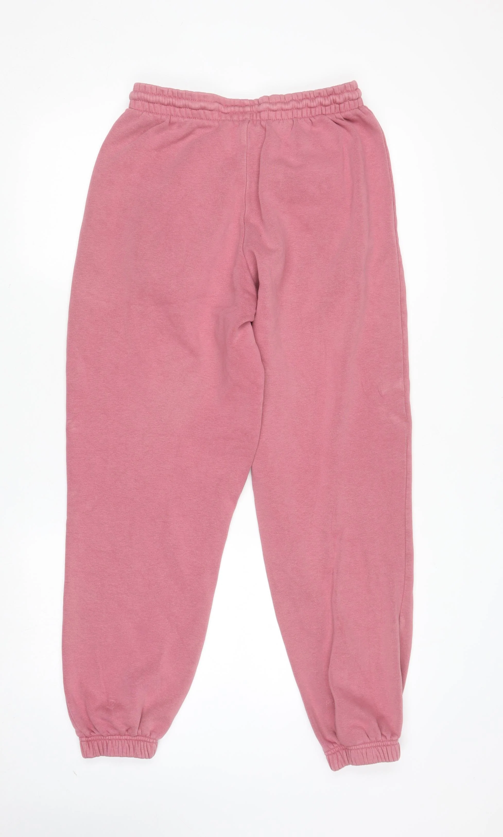 Adidas Womens Pink Jogger Sweatpants Size 10 Cotton Blend Tapered Fit - Image 3