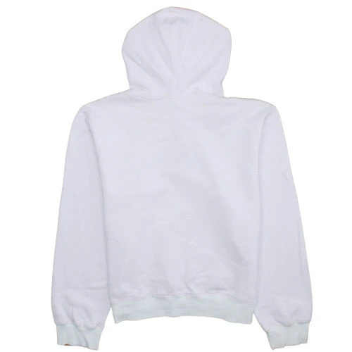 Adidas Womens Pink Pullover Hoodie Size 10 Cotton Blend Logo Sweatshirt - Image 4