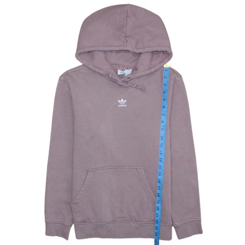 Adidas Womens Purple Hoodie Size 10 Pullover Cotton Blend Casual - Image 2