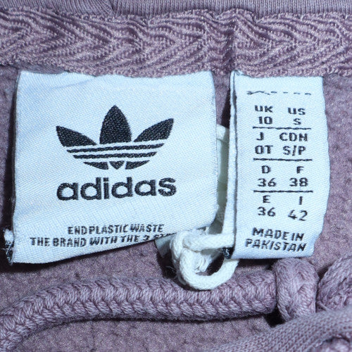 Adidas Womens Purple Hoodie Size 10 Pullover Cotton Blend Casual - Image 5