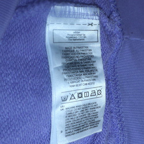 Adidas Womens Purple Pullover Hoodie Size 8 Relaxed Fit - Image 6