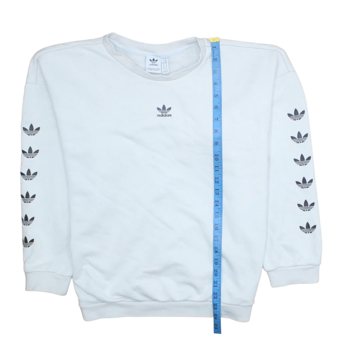 Adidas Women's White Crew Neck Long Sleeve Sweatshirt Size M - Image 2