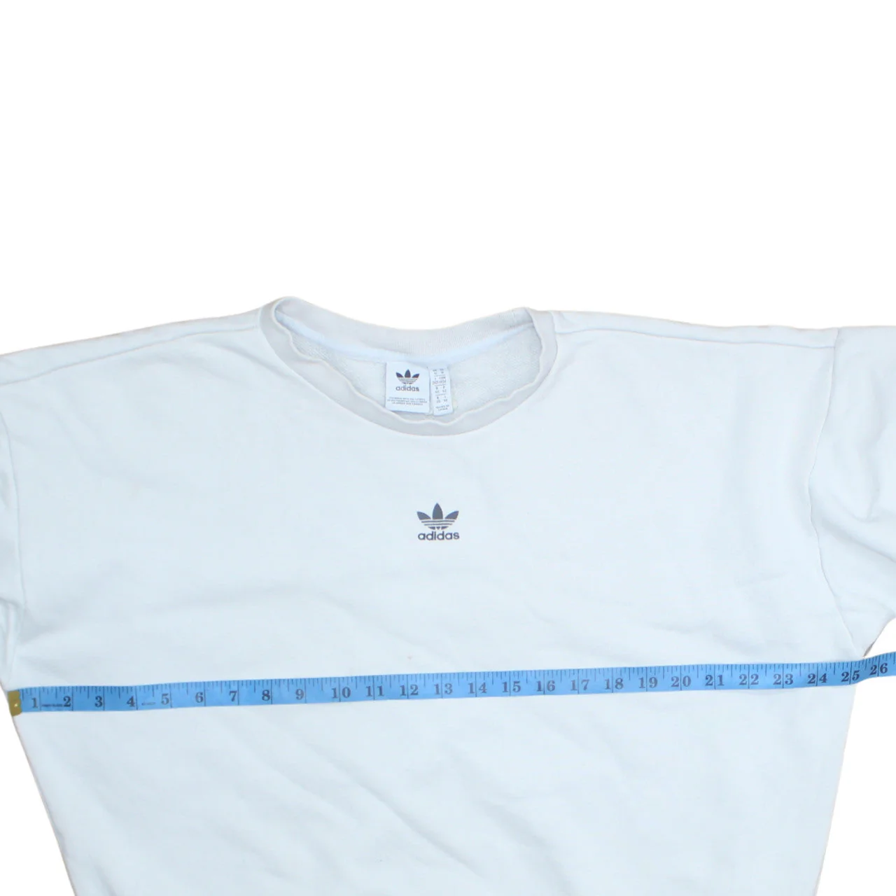 Adidas Women's White Crew Neck Long Sleeve Sweatshirt Size M - Image 3