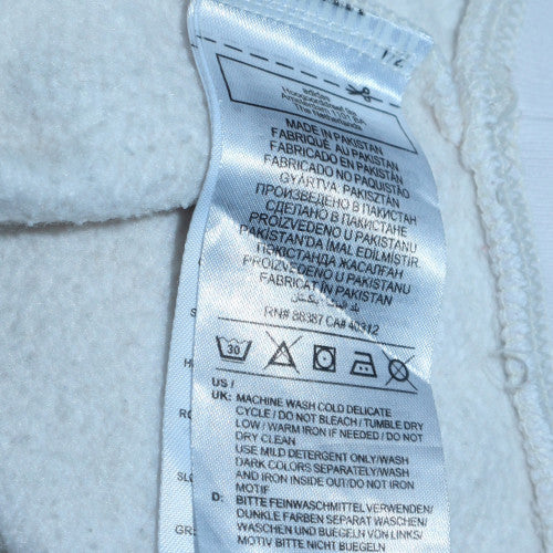 Adidas Womens White Crew Neck Pullover Sweatshirt Size 10 - Image 6