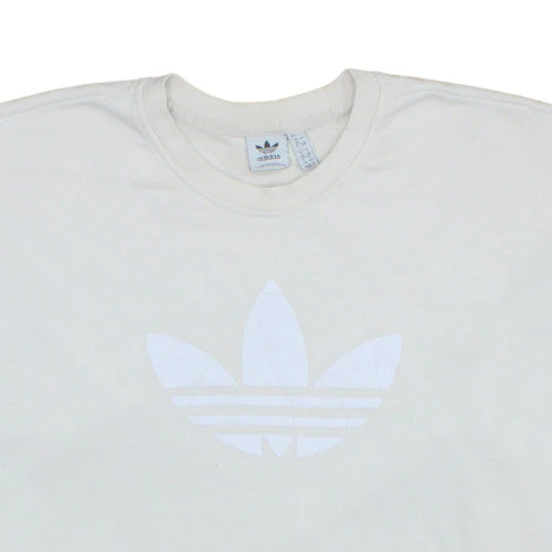Adidas Womens White Crew Neck Pullover Sweatshirt Size 20 - Image 8