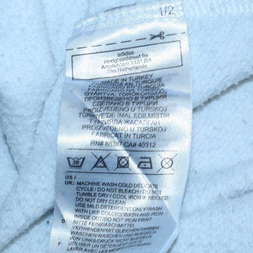 Adidas Womens White Crew Neck Pullover Sweatshirt Size 8 - Image 6