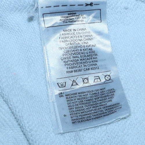 Adidas Womens White Crew Neck Pullover Sweatshirt Size XL - Image 6
