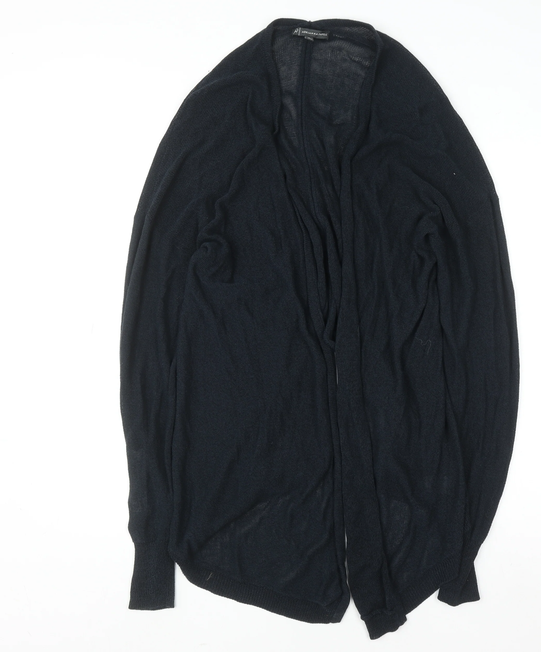Adrianna Papell Women’s Black Knit Open Front Cardigan XL