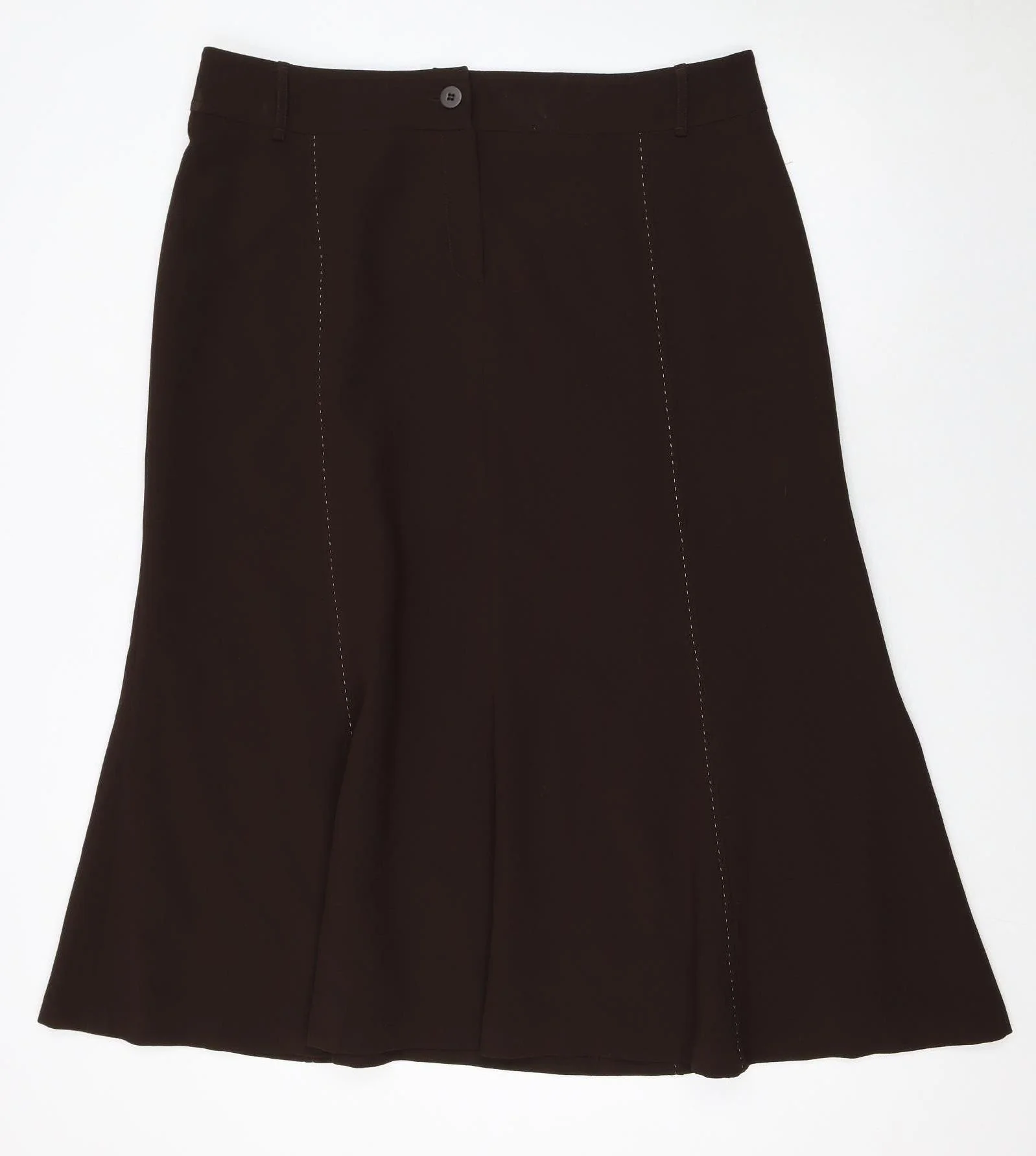 ALEX & Co. Women's Brown A-Line Knee Length Skirt Size 20 Polyester