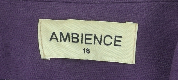 Ambience Women Purple Size 18 Classic Blazer Jacket - Image 4