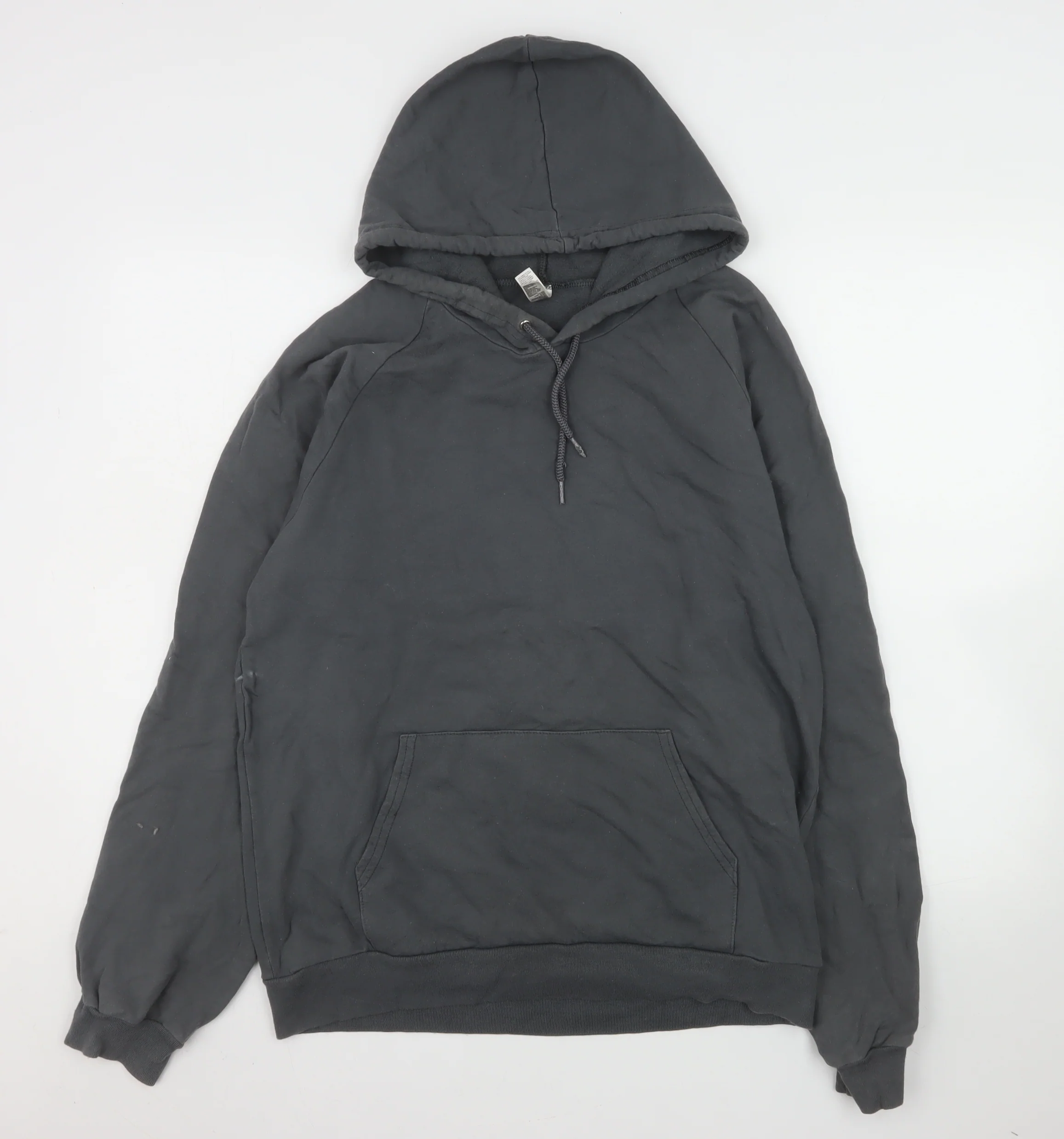 American Apparel Men’s Grey Graphic Pullover Hoodie Size M Regular Fit