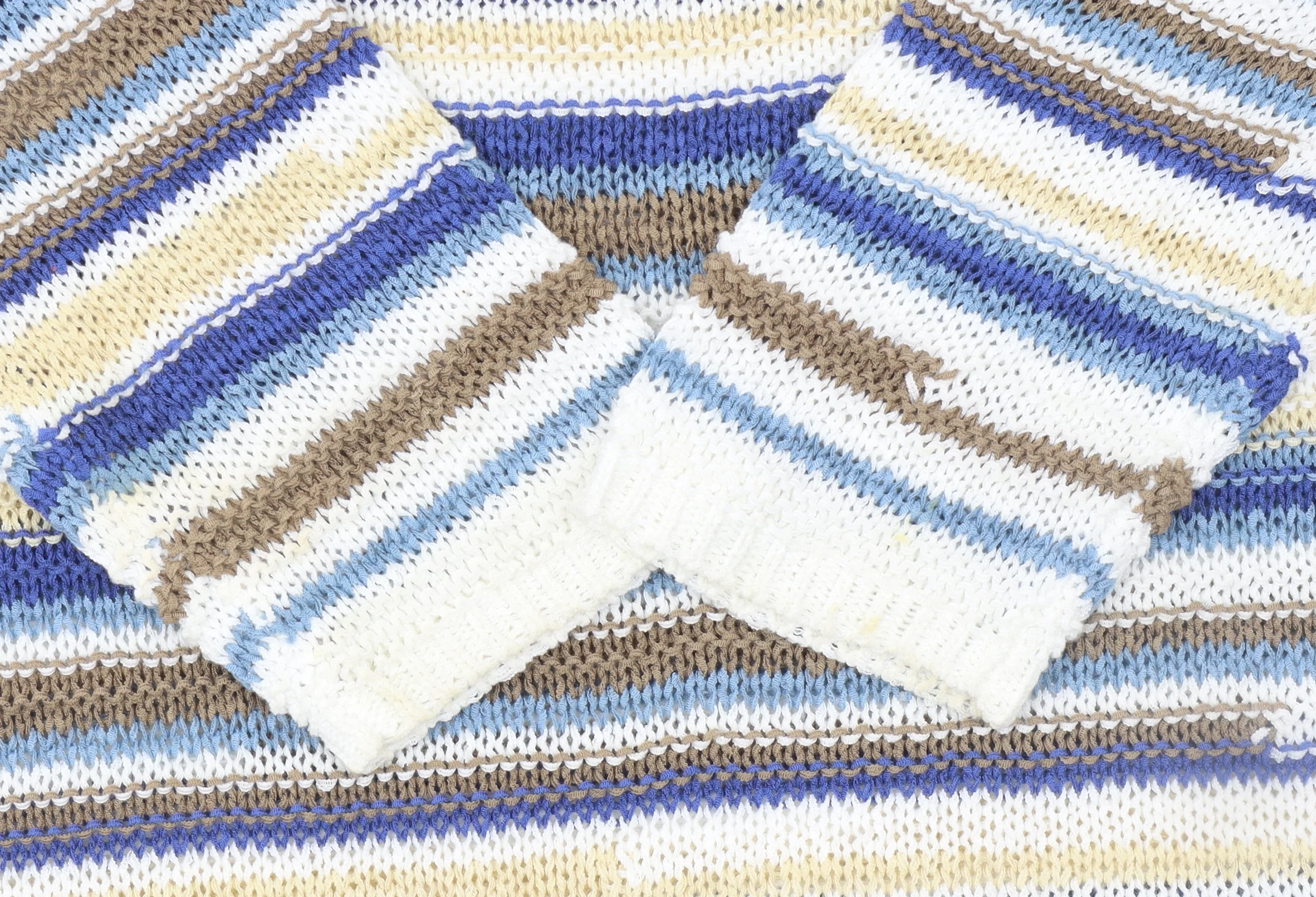 Anonymous Women’s Multicoloured Striped Knit Jumper Size S - Image 6