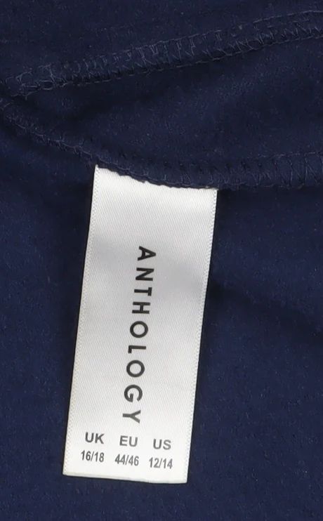Anthology Women's Blue Fleece Full Zip Jacket Size 16/18 - Image 5