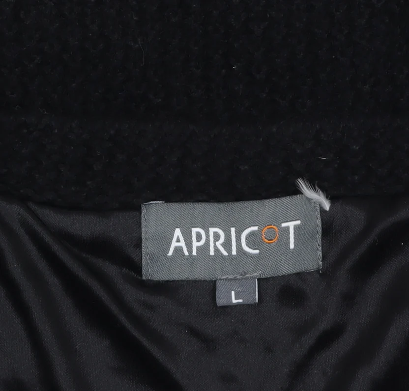 Apricot Women’s Black Jumper Dress L Knit Short Sleeve Stretch - Image 5