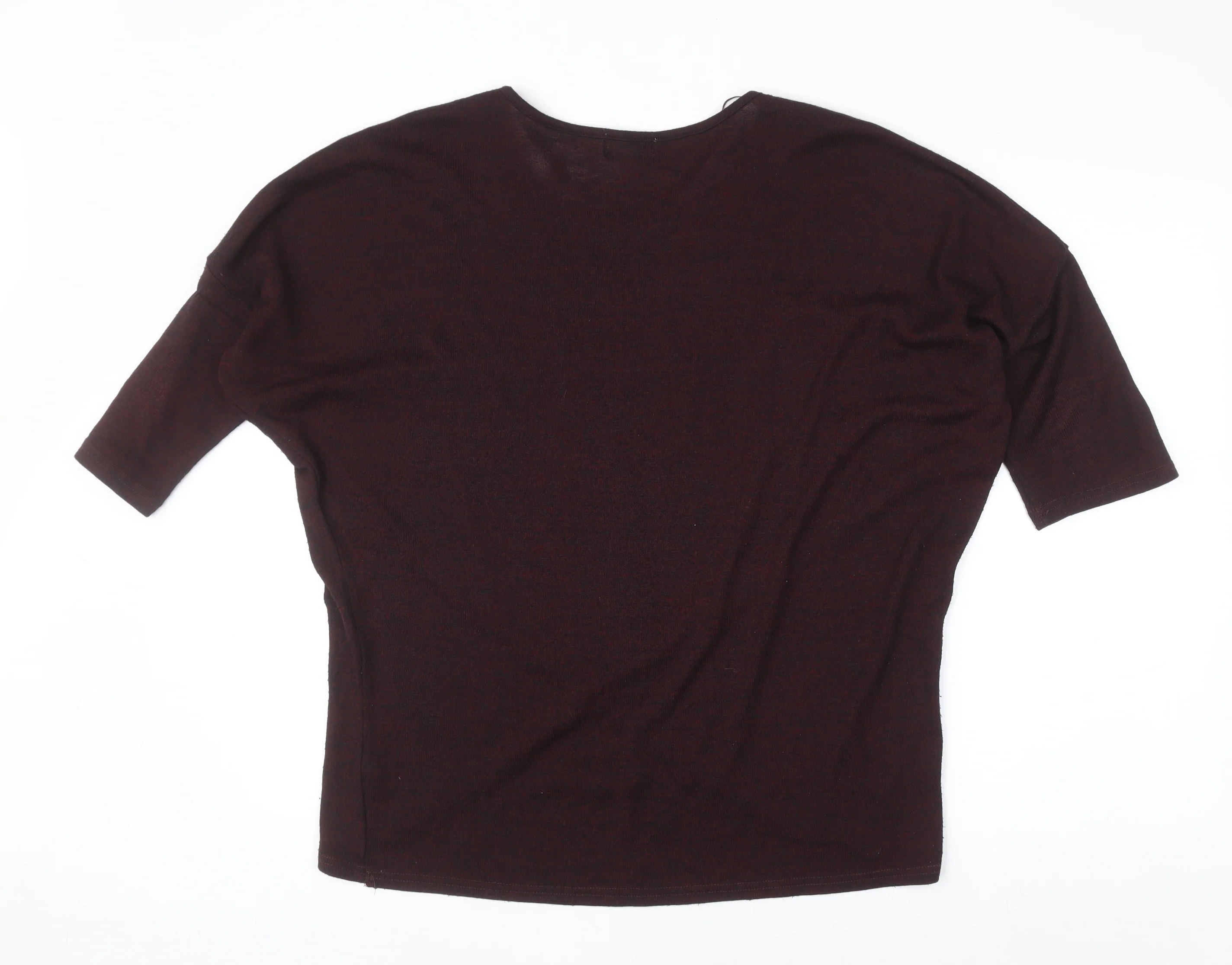 Apricot Women’s Brown Wrap Knit 3/4 Sleeve Top Size 14 - Image 3
