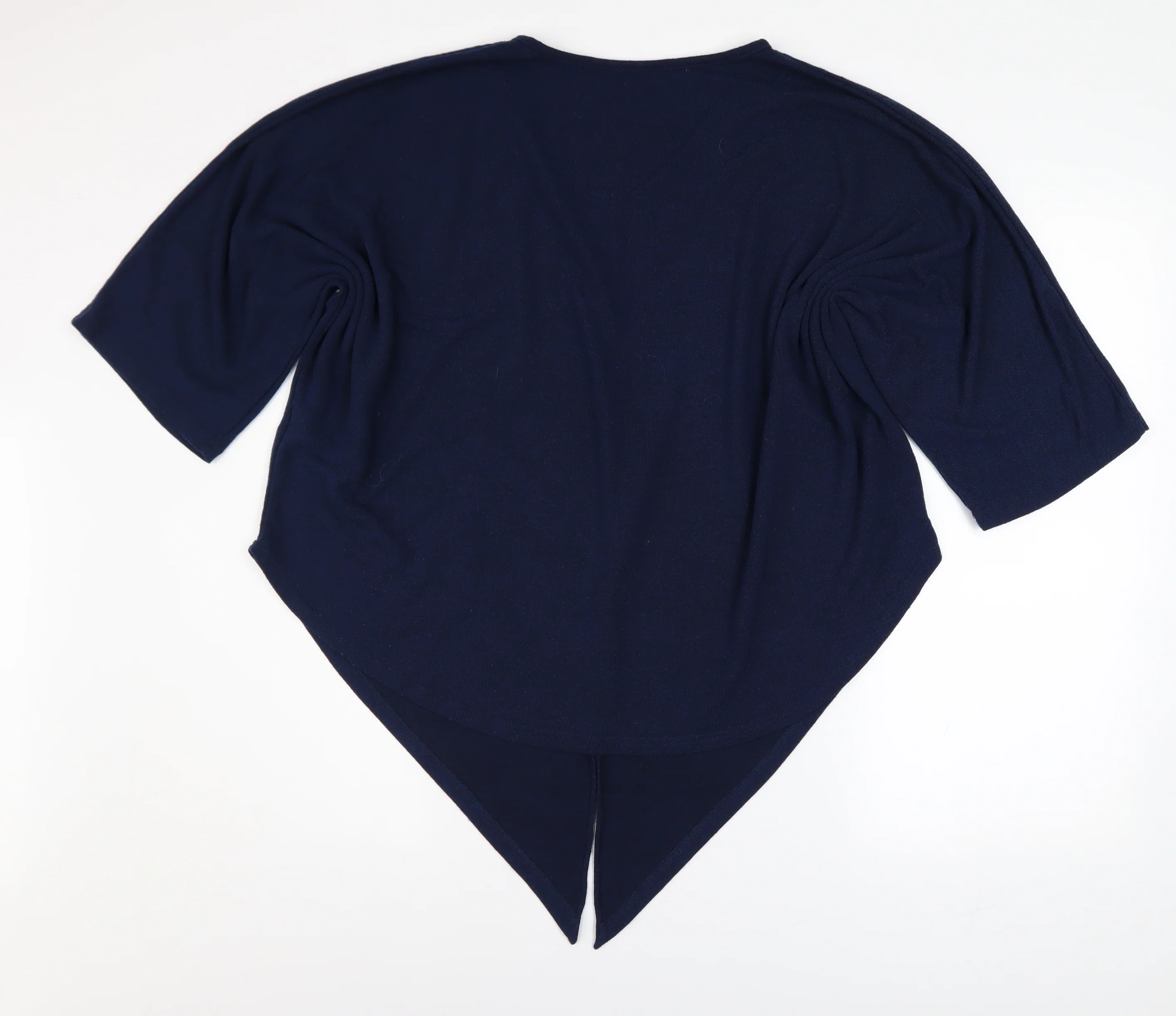 Apricot Womens Blue Viscose Tunic Blouse M V-Neck Relaxed Fit - Image 3