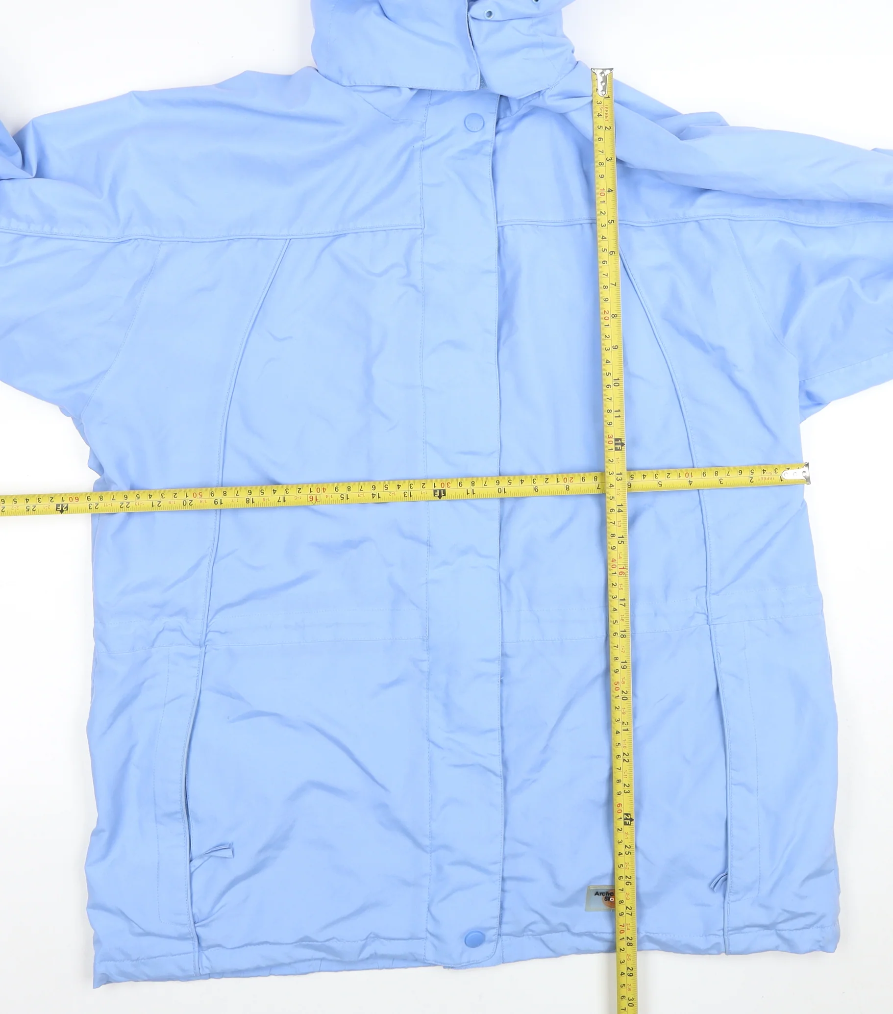 Arctic Storm Men's Blue L Hooded Waterproof Parka Jacket - Image 2