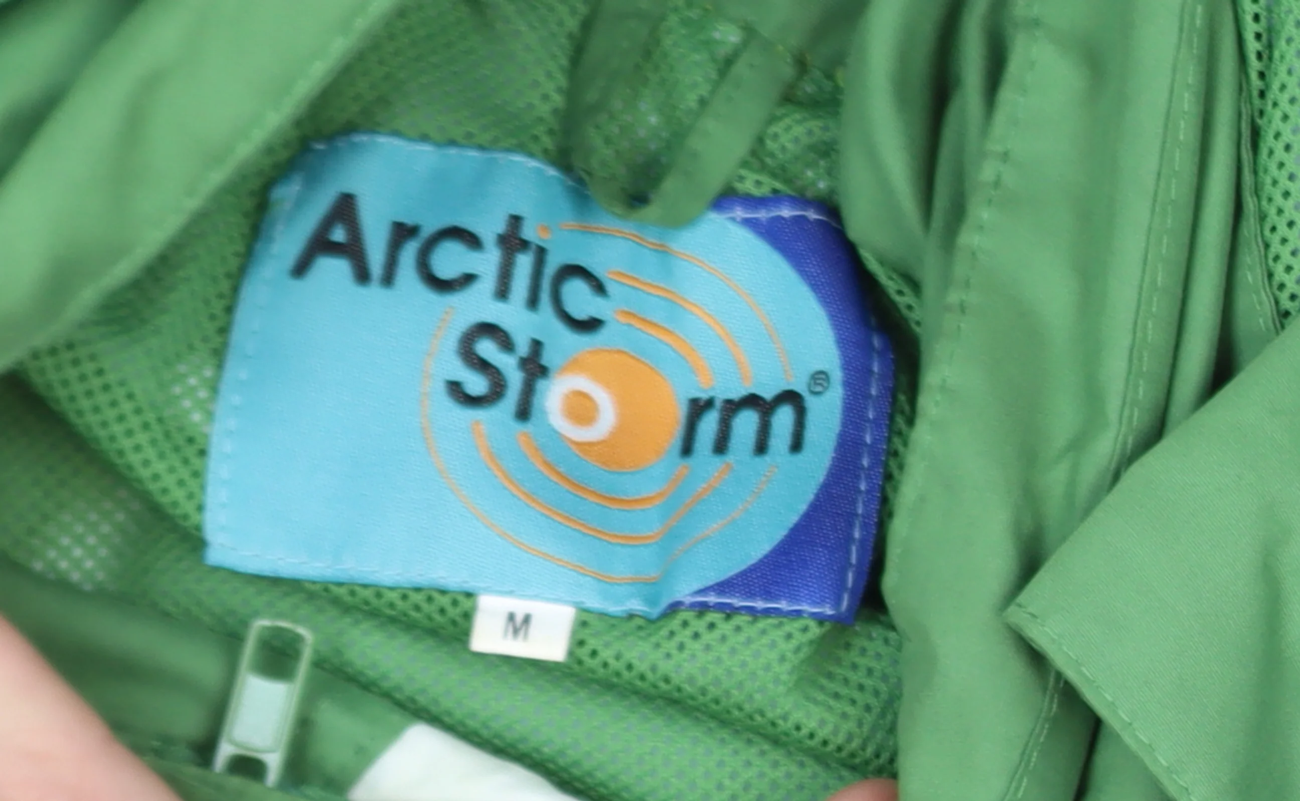 Arctic Storm Men's Green Hooded Parka Jacket Size M Outdoor Water Resistant - Image 6